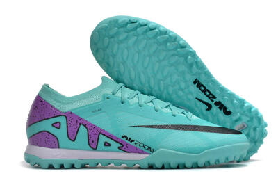 Nike Air Zoom Mercurial Vapor 15 Elite TF Low-Tops Soccer Shoes - Blue/Black/Purple