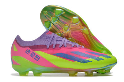 Adidas X Speedportal .1 2022 World Cup Boots FG Low-Tops Soccer Cleats - Pink/Purple/Blue/Green