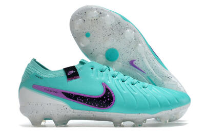 Nike Tiempo Legend 10 Elite FG Low-Tops Soccer Cleats - Blue/Black/Purple