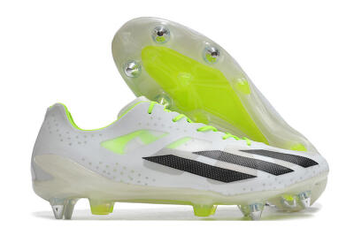 Adidas X Crazyfast.1 SG Low-Tops Soccer Cleats - White/Black/Green