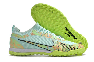 Nike Air Zoom Mercurial Vapor 15 Pro TF Low-Tops Soccer Shoes - Jade/Yellow/Black