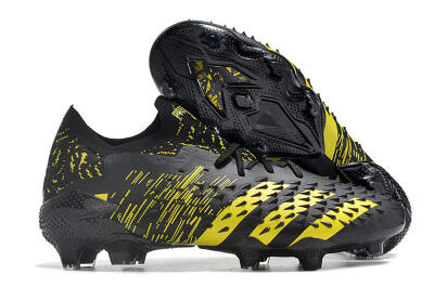 Adidas Predator Freak.1 Low FG Low-Tops Soccer Cleats - Black/Yellow