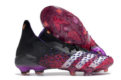 Adidas Predator Freak.1 FG High-Tops Soccer Cleats - Black/Pink/Purple/Gold