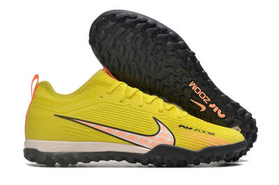 Nike Air Zoom Mercurial Vapor 15 Pro TF Low-Tops Soccer Shoes - Yellow/Pink/White/Black