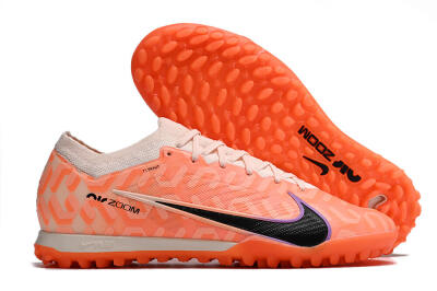 Nike Air Zoom Mercurial Vapor 15 Elite TF Low-Tops Soccer Shoes - Orange/White/Black