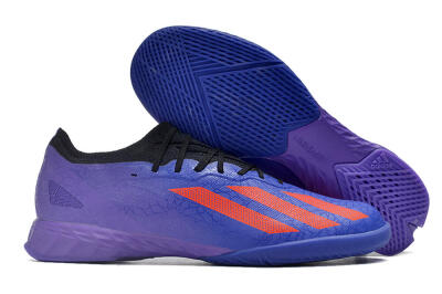 Adidas X Crazyfast.1 IC Low-Tops Soccer Shoes - Blue/Red/Purple