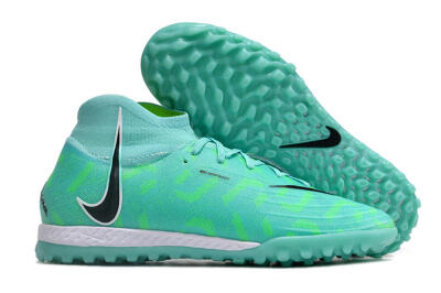 Nike Phantom Luna Elite NU TF High-Tops Soccer Shoes - Green/Black/White