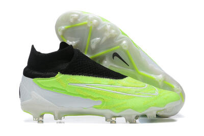 Nike Phantom GX Elite DF FG High-Tops Soccer Cleats - Green/Black/Yellow/White