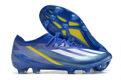 Adidas X Crazyfast.1 FG Low-Tops Soccer Cleats - Blue/White/Yellow