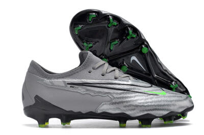Nike Phantom GX Academy FG Low-Tops Soccer Cleats - Silver/Grey/Black