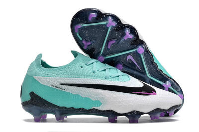 Nike Phantom GX Elite FG Low-Tops Soccer Cleats - Silver/Blue/Purple/Black