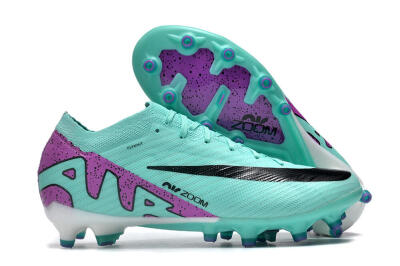 Nike Air Zoom Mercurial Vapor 15 Elite AG Low-Tops Soccer Cleats - Blue/Purple/Black
