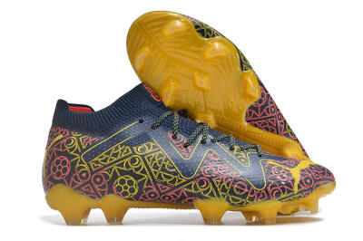 Puma Future Ultimate Limited Edition FG Low-Tops Soccer Cleats - Blue/Yellow/Red