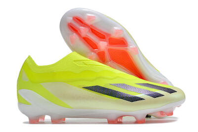 Adidas X Crazyfast+ FG Low-Tops Soccer Cleats - Yellow/Black/Pink