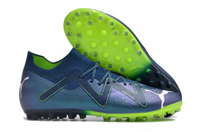 Puma Future Ultimate MG Low-Tops Soccer Cleats - Blue/Green