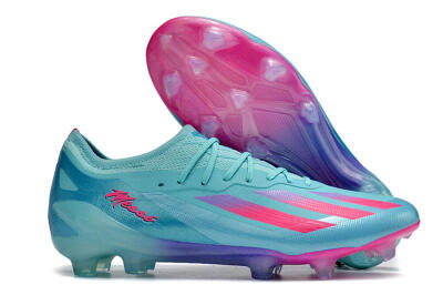 Adidas X Crazyfast.1 Messi.1 FG Low-Tops Soccer Cleats - Blue/Pink/Purple