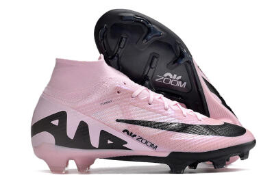 Nike Air Zoom Mercurial Superfly 9 Elite FG High-Tops Soccer Cleats - Pink/Black
