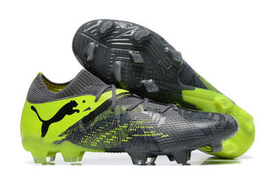 Puma Future Ultimate 2024 FG Low-Tops Soccer Cleats - Black/Yellow