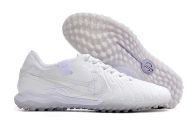 Nike Tiempo Legend X Pro TF Low-Tops Soccer Shoes - White/Purple