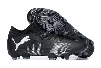 Puma Future Ultimate FG Low-Tops Soccer Cleats - Black/White/Blue