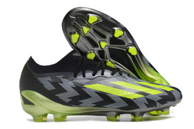 Adidas X Crazyfast.1 FG Low-Tops Soccer Cleats - Black/White/Yellow