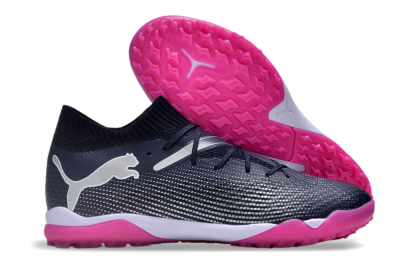 Puma Future Ultimate TF Low-Tops Soccer Shoes - Blue/Silver/White/Pink