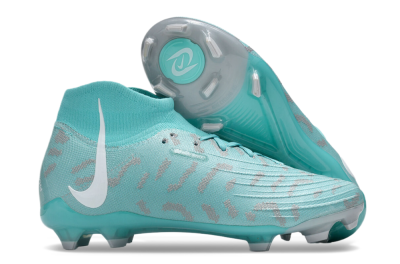 Nike Phantom Luna Elite FG High-Tops Soccer Cleats - Jade/Grey/White