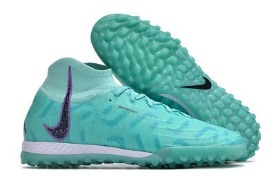 Nike Phantom Luna Elite NU TF High-Tops Soccer Shoes - Green/Yellow/Purple/Black