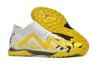 Puma Future X Powercat Tokyo Match TF Low-Tops Soccer Shoes - Yellow/White/Black