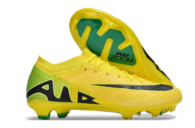 Nike Air Zoom Mercurial Vapor 15 Elite FG Low-Tops Soccer Cleats - Yellow/Black/Green