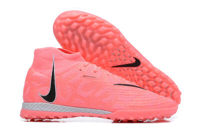 Nike Phantom Luna Elite TF High-Tops Soccer Shoes - Pink/Black/White