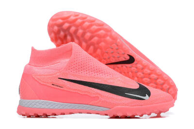 Nike Phantom GX Elite DF Link TF High-Tops Soccer Shoes - Pink/Black/White