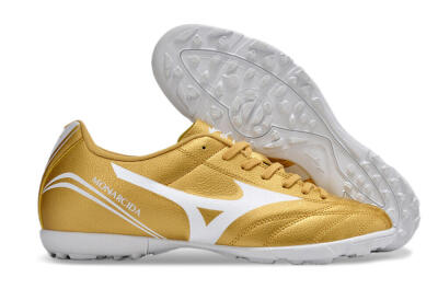Mizuno Monarcida Neo Ckassic TF Low-Tops Soccer Shoes - Gold/White
