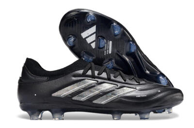 Adidas Copa Pure 2+ FG Low-Tops Soccer Cleats - Black/Silver/White
