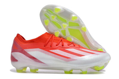 Adidas X Crazyfast.1 FG Low-Tops Soccer Cleats - Red/White/Yellow