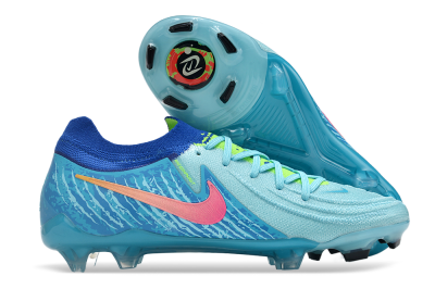 Nike Phantom Luna Elite FG Low-Tops Soccer Cleats - Green/Pink/Orange