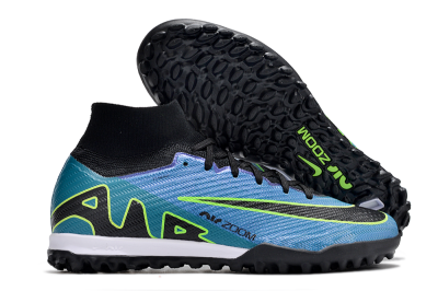 Nike Air Zoom Mercurial Superfly 9 Elite TF High-Tops Soccer Shoes - Blue/Yellow/Black