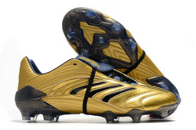 Adidas Predator Absolute 20 FG Low-Tops Soccer Cleats - Gold/Black/Blue