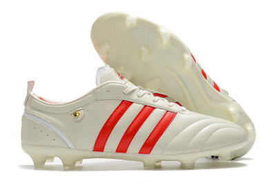 Adidas Adipure FG Low-Tops Soccer Cleats - Beige/Red