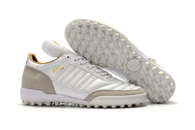 Adidas Copa Mundial Team Modern Craft TF Low-Tops Soccer Shoes - White/Gold/Grey
