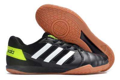 Adidas Top Sala IC Low-Tops Soccer Shoes - Black/White/Yellow