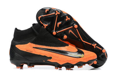 Nike Phantom GX DF Elite FG High-Tops Soccer Cleats - Orange/Black/Gold