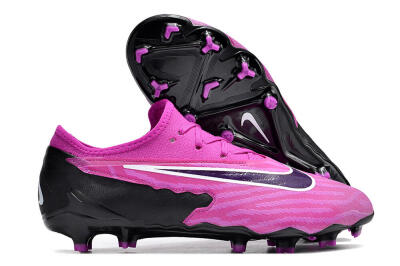 Nike Phantom GX Academy FG Low-Tops Soccer Cleats - Pink/Purple/Black