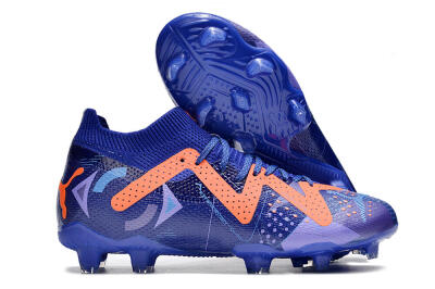 Puma Future Ultimate FG Low-Tops Soccer Cleats - Blue/Orange