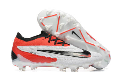 Nike Phantom GX Elite FG Low-Tops Soccer Cleats - White/Red/Black