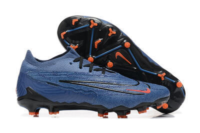 Nike Phantom GX Elite FG Low-Tops Soccer Cleats - Blue/Orange/Black