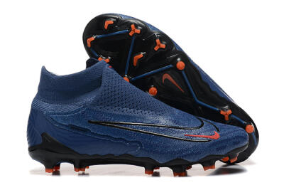 Nike Phantom GX DF Elite FG High-Tops Soccer Cleats - Blue/Red/Black