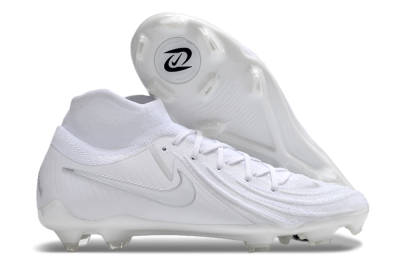 Nike Phantom Luna Elite NU FG High-Tops Soccer Cleats - White/Silver