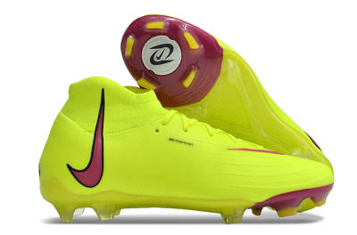 Nike Phantom Luna Elite NU FG High-Tops Soccer Cleats - Yellow/Red/Black