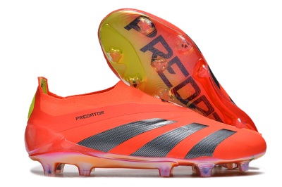 Adidas Predator Accuracy+ FG Low-Tops Soccer Cleats - Red/Black/Blue